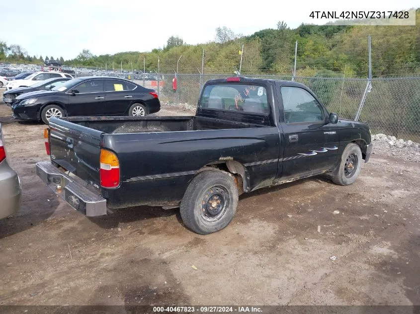 1997 Toyota Tacoma VIN: 4TANL42N5VZ317428 Lot: 40467823