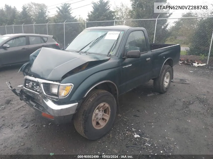 1997 Toyota Tacoma Base V6 VIN: 4TAPN62N0VZ288743 Lot: 40502499