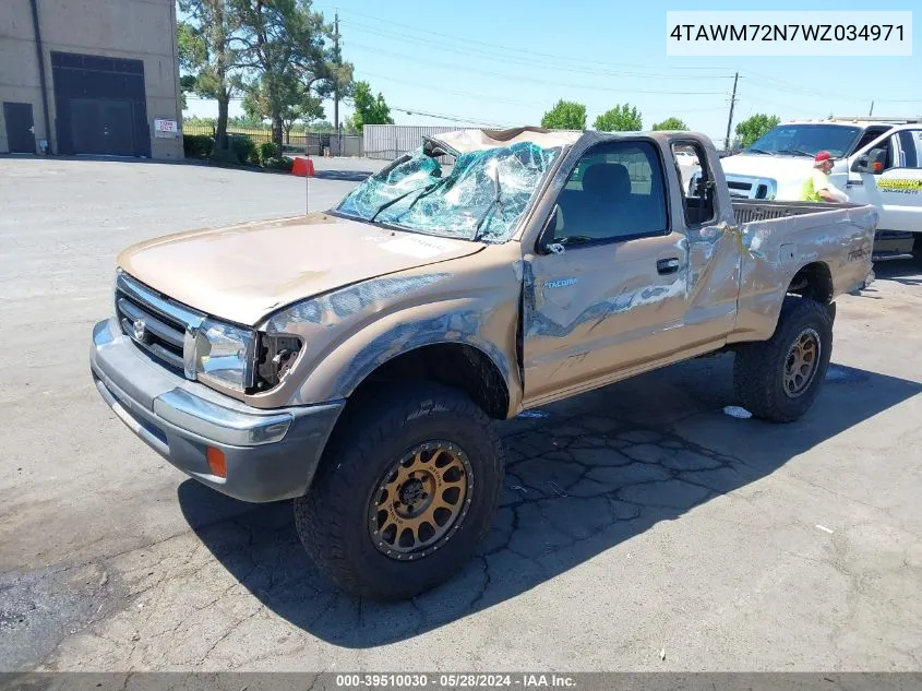 1998 Toyota Tacoma VIN: 4TAWM72N7WZ034971 Lot: 39510030