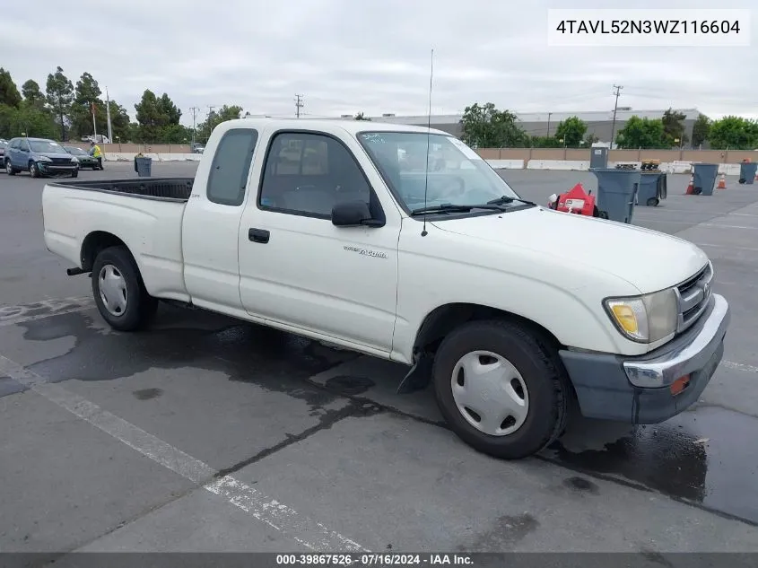 1998 Toyota Tacoma VIN: 4TAVL52N3WZ116604 Lot: 39867526