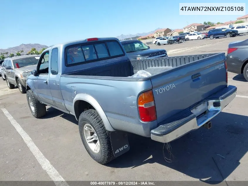 1998 Toyota Tacoma Base V6 VIN: 4TAWN72NXWZ105108 Lot: 40077879