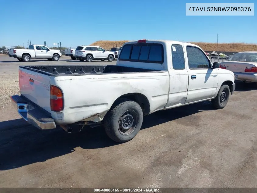 1998 Toyota Tacoma VIN: 4TAVL52N8WZ095376 Lot: 40085165