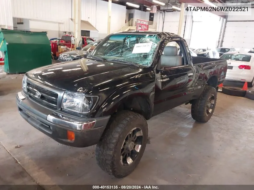 1998 Toyota Tacoma VIN: 4TAPM62N6WZ022521 Lot: 40153135