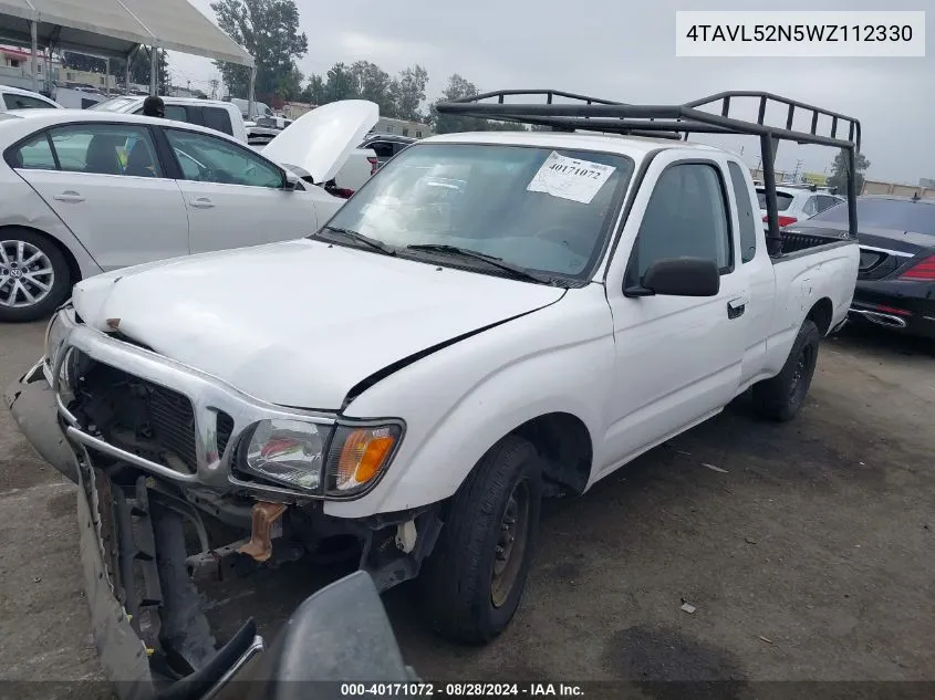 1998 Toyota Tacoma VIN: 4TAVL52N5WZ112330 Lot: 40171072