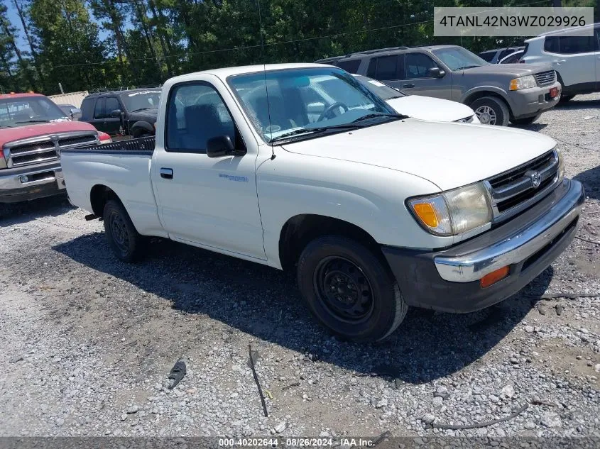 1998 Toyota Tacoma VIN: 4TANL42N3WZ029926 Lot: 40202644