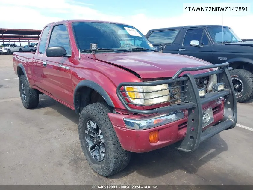 4TAWN72N8WZ147891 1998 Toyota Tacoma Base V6