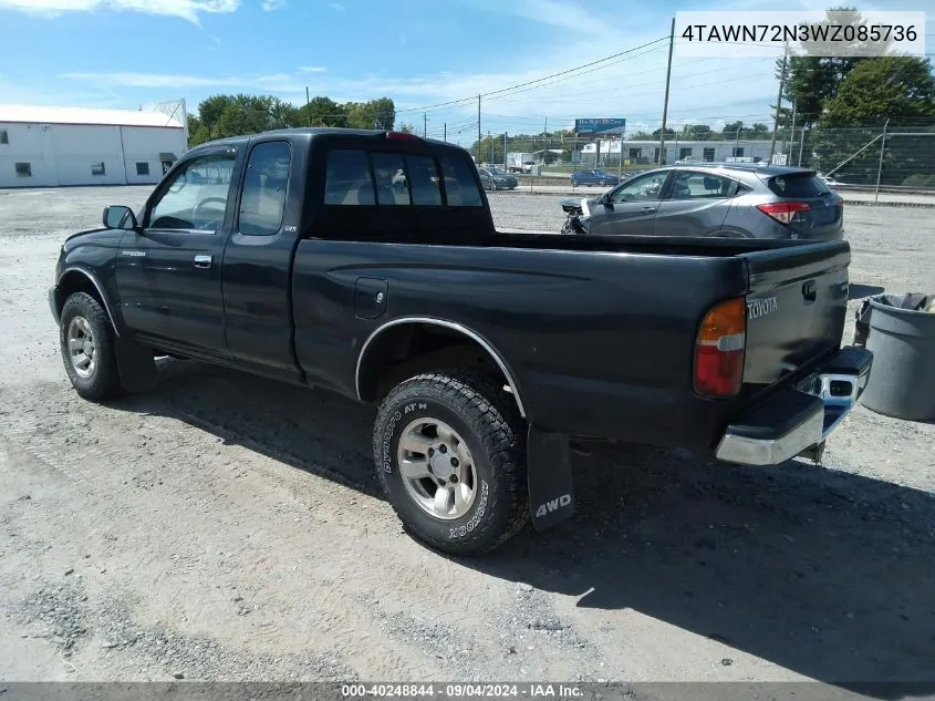 4TAWN72N3WZ085736 1998 Toyota Tacoma Base V6