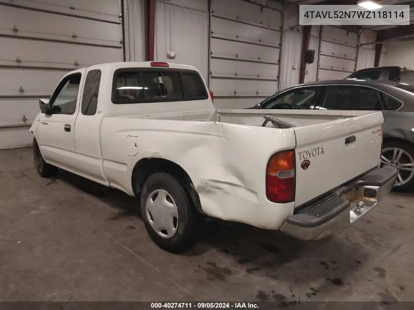 4TAVL52N7WZ118114 1998 Toyota Tacoma