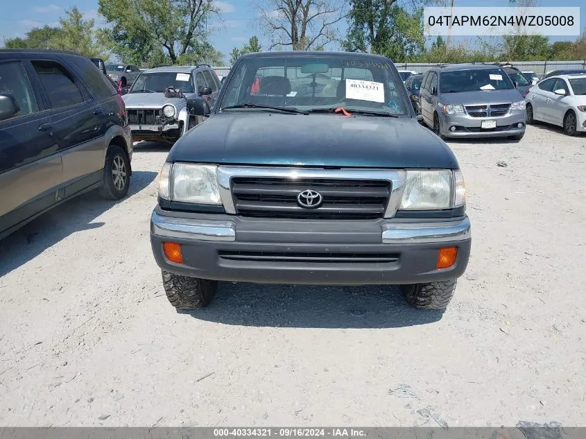 1998 Toyota Tacoma VIN: 04TAPM62N4WZ05008 Lot: 40334321