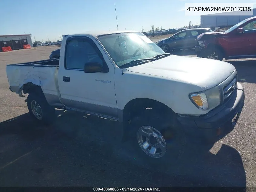 4TAPM62N6WZ017335 1998 Toyota Tacoma