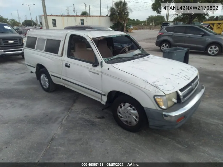 1998 Toyota Tacoma VIN: 4TANL42NXWZ170802 Lot: 40387433