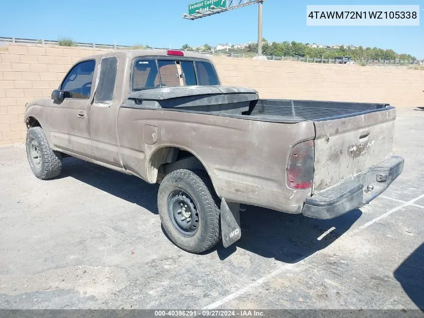 1998 Toyota Tacoma VIN: 4TAWM72N1WZ105338 Lot: 40396291