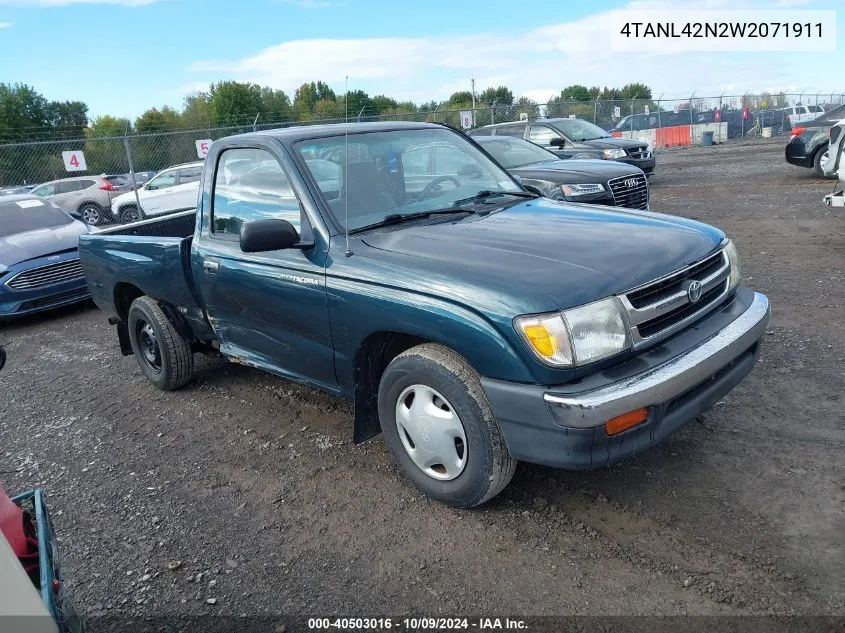 1998 Toyota Tacoma VIN: 4TANL42N2W2071911 Lot: 40503016