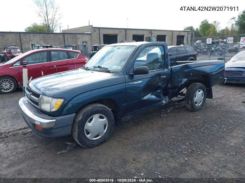 1998 Toyota Tacoma VIN: 4TANL42N2W2071911 Lot: 40503016