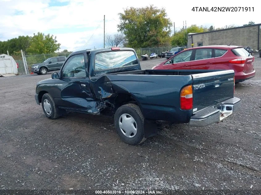 1998 Toyota Tacoma VIN: 4TANL42N2W2071911 Lot: 40503016