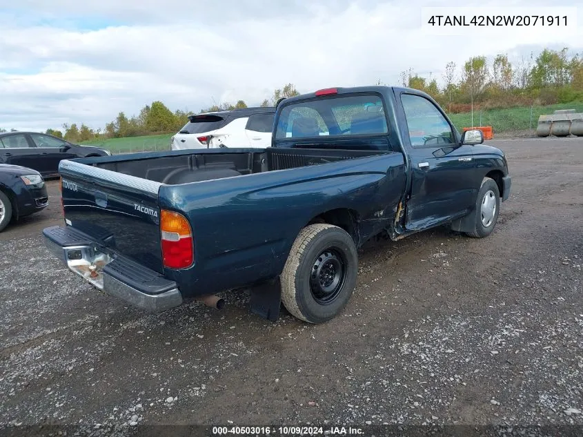 1998 Toyota Tacoma VIN: 4TANL42N2W2071911 Lot: 40503016