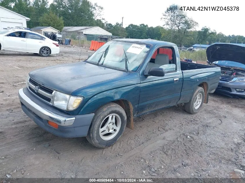 1998 Toyota Tacoma VIN: 4TANL42N1WZ045378 Lot: 40509454