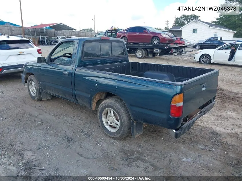 1998 Toyota Tacoma VIN: 4TANL42N1WZ045378 Lot: 40509454