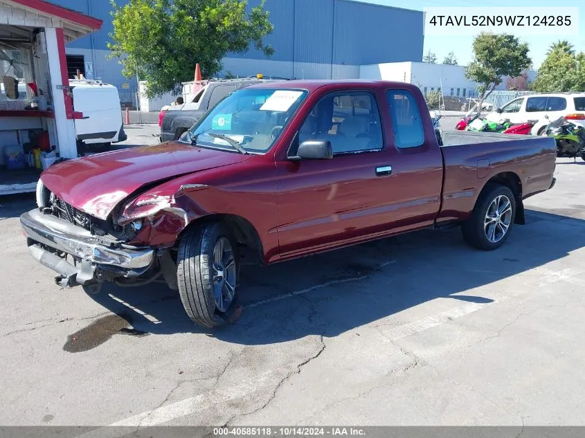 1998 Toyota Tacoma VIN: 4TAVL52N9WZ124285 Lot: 40585118