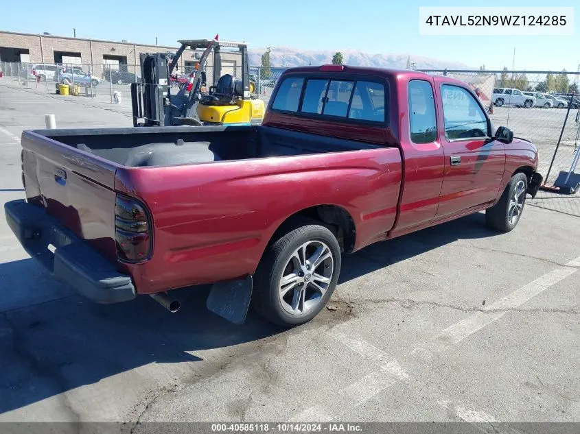 1998 Toyota Tacoma VIN: 4TAVL52N9WZ124285 Lot: 40585118