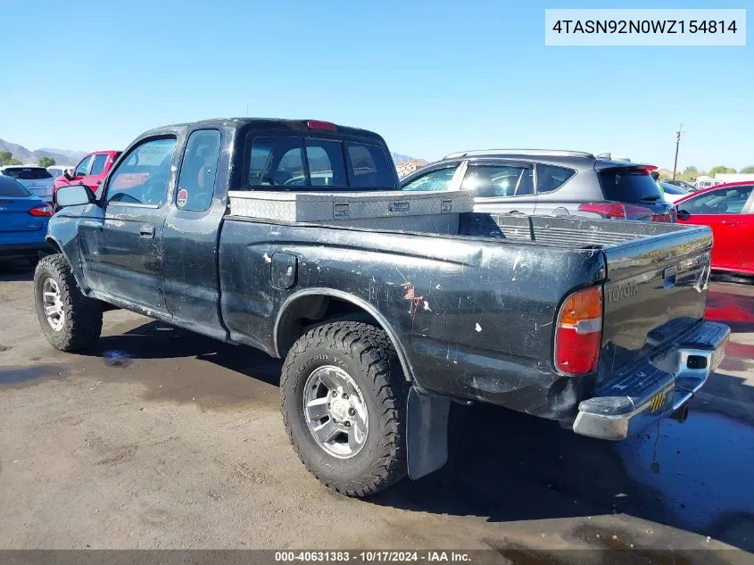 1998 Toyota Tacoma Prerunner V6 VIN: 4TASN92N0WZ154814 Lot: 40631383