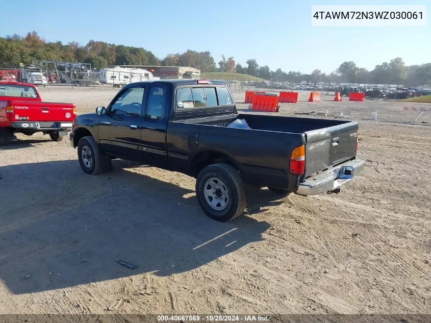 1998 Toyota Tacoma VIN: 4TAWM72N3WZ030061 Lot: 40667569