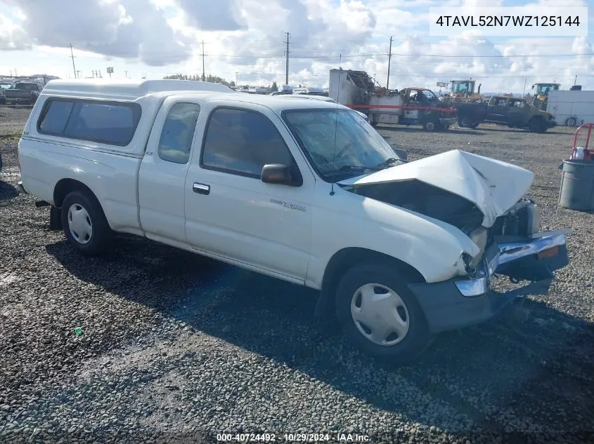 1998 Toyota Tacoma VIN: 4TAVL52N7WZ125144 Lot: 40724492