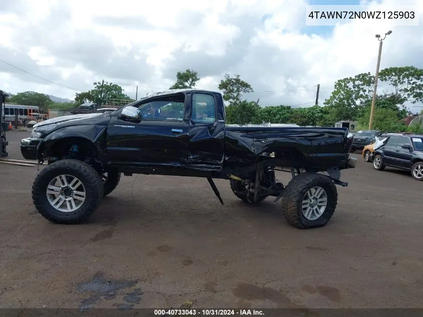 1998 Toyota Tacoma Base V6 VIN: 4TAWN72N0WZ125903 Lot: 40733043