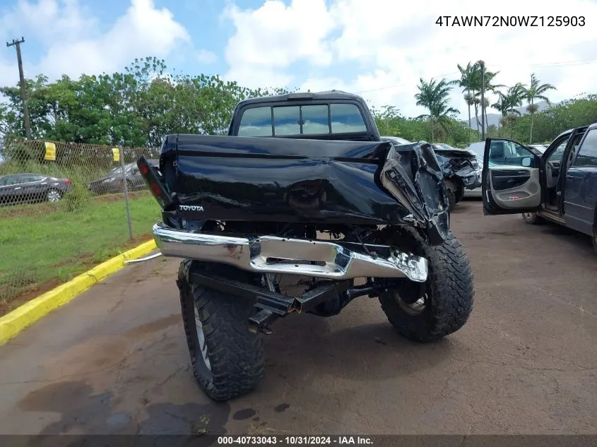 1998 Toyota Tacoma Base V6 VIN: 4TAWN72N0WZ125903 Lot: 40733043