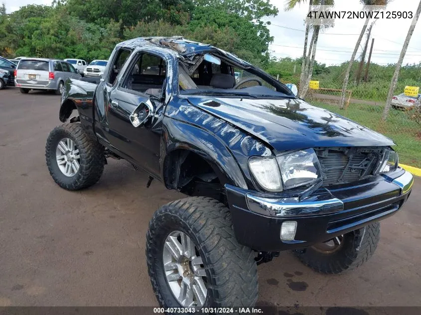 1998 Toyota Tacoma Base V6 VIN: 4TAWN72N0WZ125903 Lot: 40733043