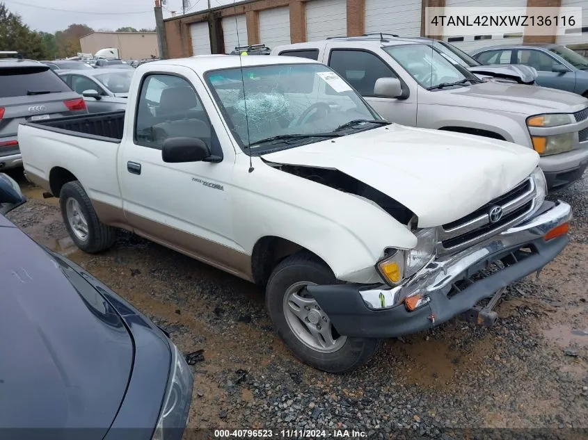 1998 Toyota Tacoma VIN: 4TANL42NXWZ136116 Lot: 40796523