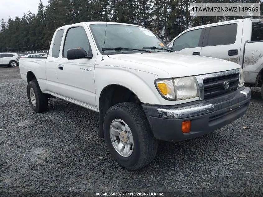 1998 Toyota Tacoma VIN: 4TAWM72N3WZ149969 Lot: 40850387