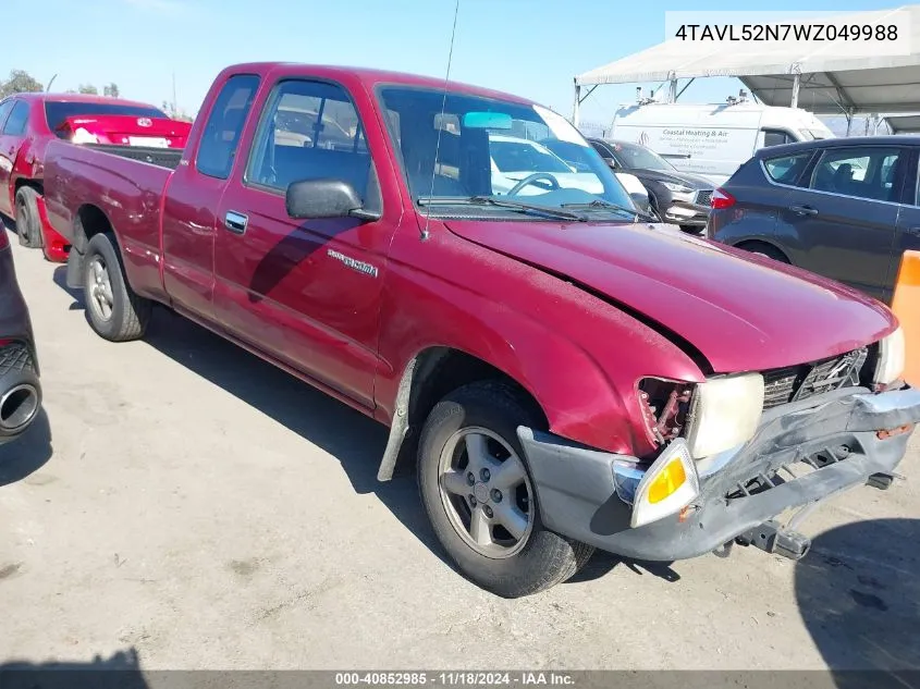 1998 Toyota Tacoma VIN: 4TAVL52N7WZ049988 Lot: 40852985