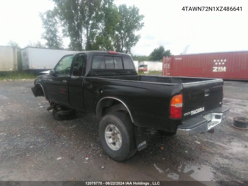 1999 Toyota Tacoma Xtracab VIN: 4TAWN72N1XZ486641 Lot: 12075770