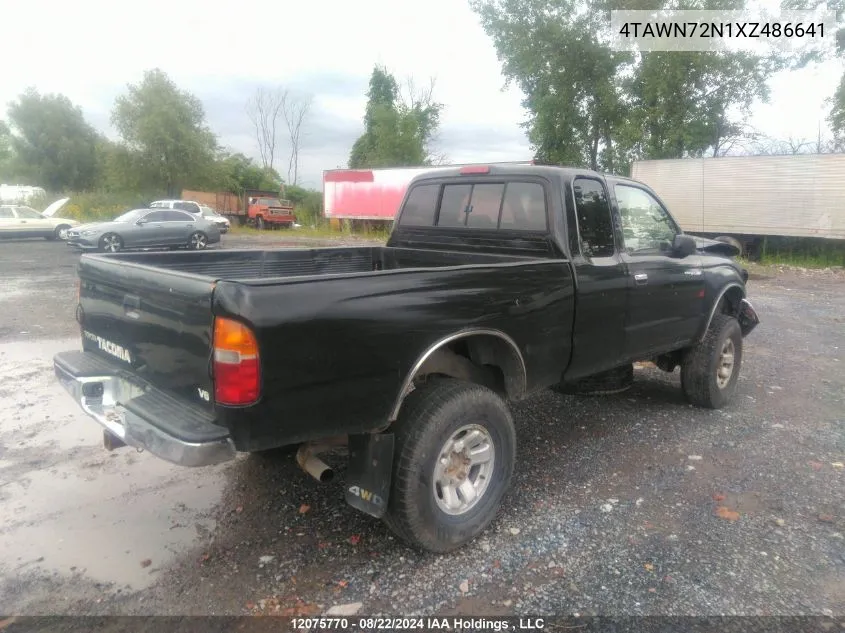 1999 Toyota Tacoma Xtracab VIN: 4TAWN72N1XZ486641 Lot: 12075770