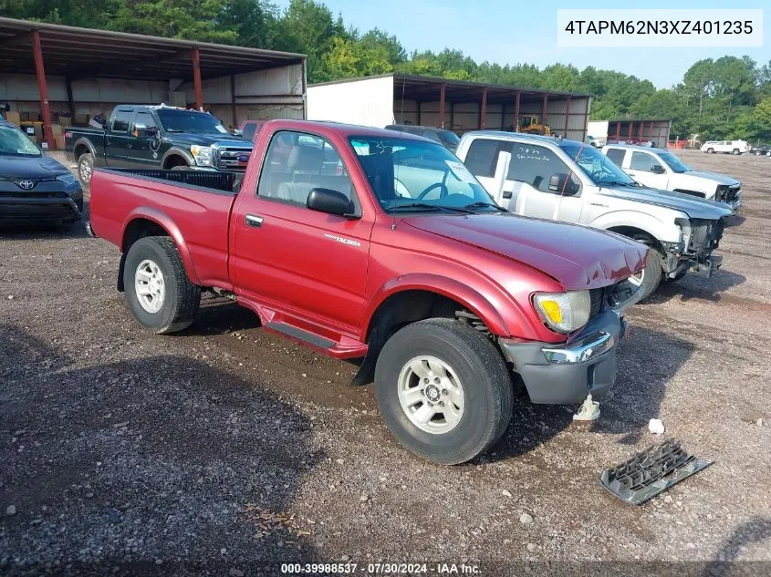 1999 Toyota Tacoma VIN: 4TAPM62N3XZ401235 Lot: 39988537