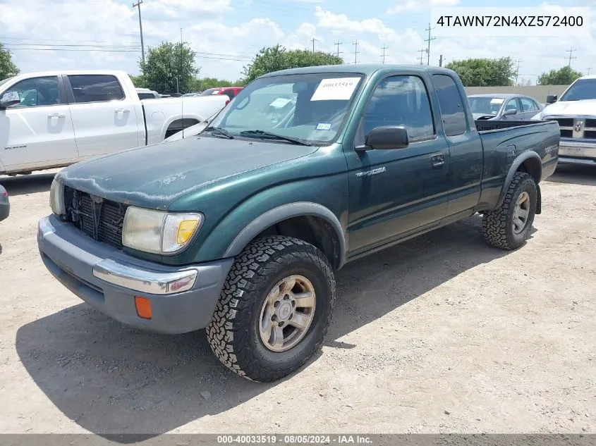 1999 Toyota Tacoma VIN: 4TAWN72N4XZ572400 Lot: 40033519