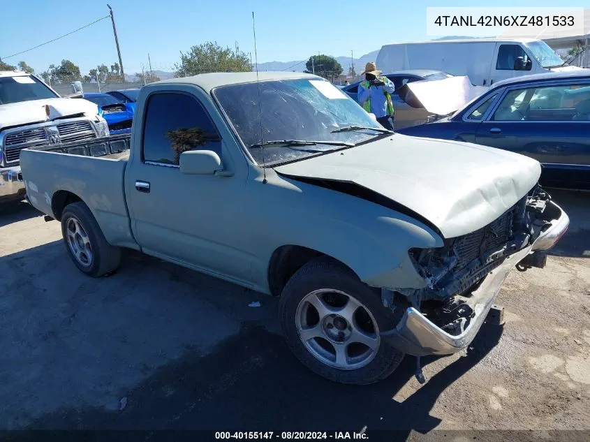 1999 Toyota Tacoma VIN: 4TANL42N6XZ481533 Lot: 40155147