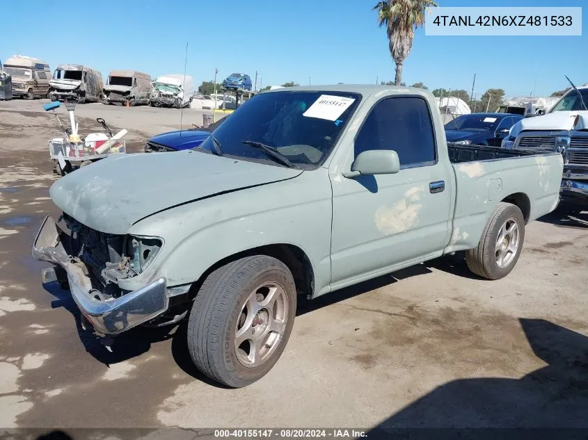 1999 Toyota Tacoma VIN: 4TANL42N6XZ481533 Lot: 40155147