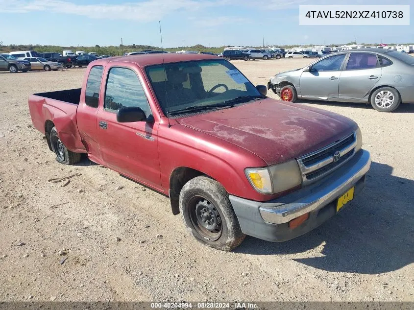 1999 Toyota Tacoma VIN: 4TAVL52N2XZ410738 Lot: 40204994