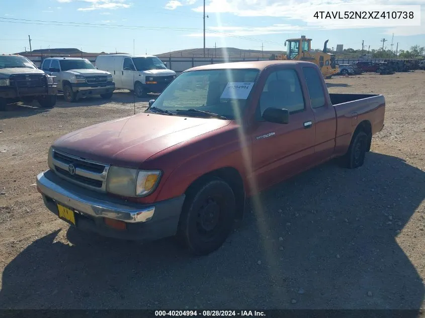 1999 Toyota Tacoma VIN: 4TAVL52N2XZ410738 Lot: 40204994