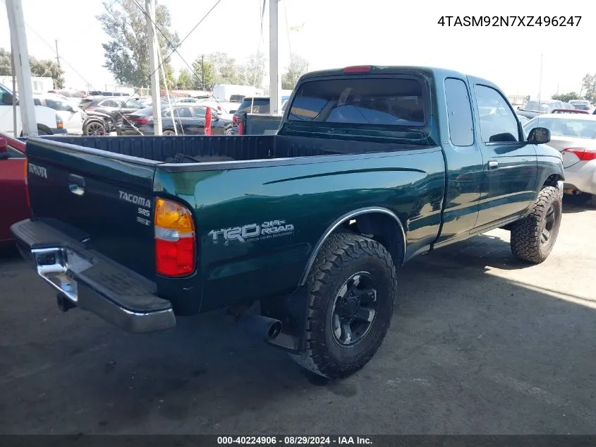 1999 Toyota Tacoma Prerunner VIN: 4TASM92N7XZ496247 Lot: 40224906