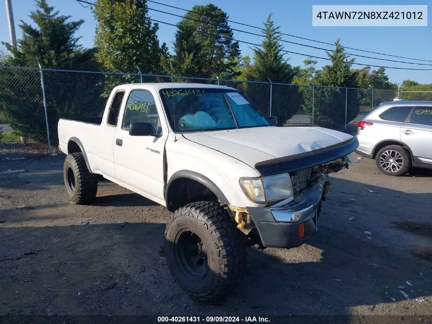 1999 Toyota Tacoma VIN: 4TAWN72N8XZ421012 Lot: 40261431