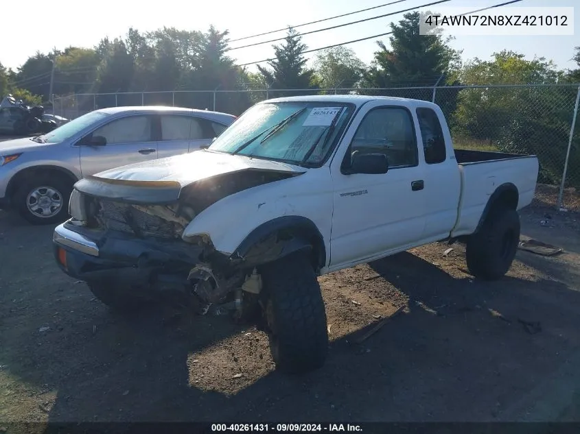 1999 Toyota Tacoma VIN: 4TAWN72N8XZ421012 Lot: 40261431