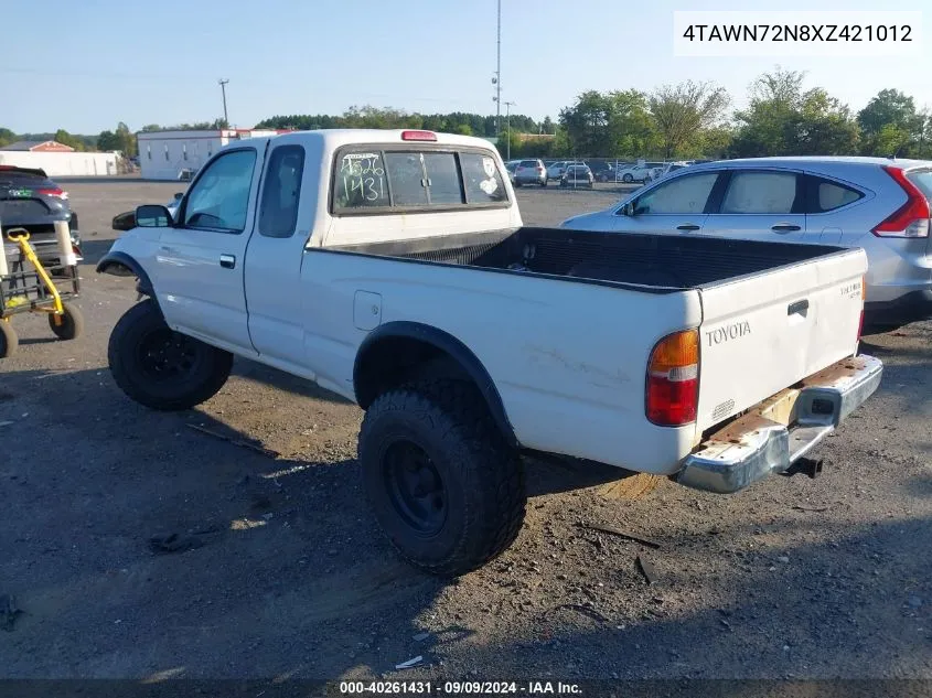 1999 Toyota Tacoma VIN: 4TAWN72N8XZ421012 Lot: 40261431