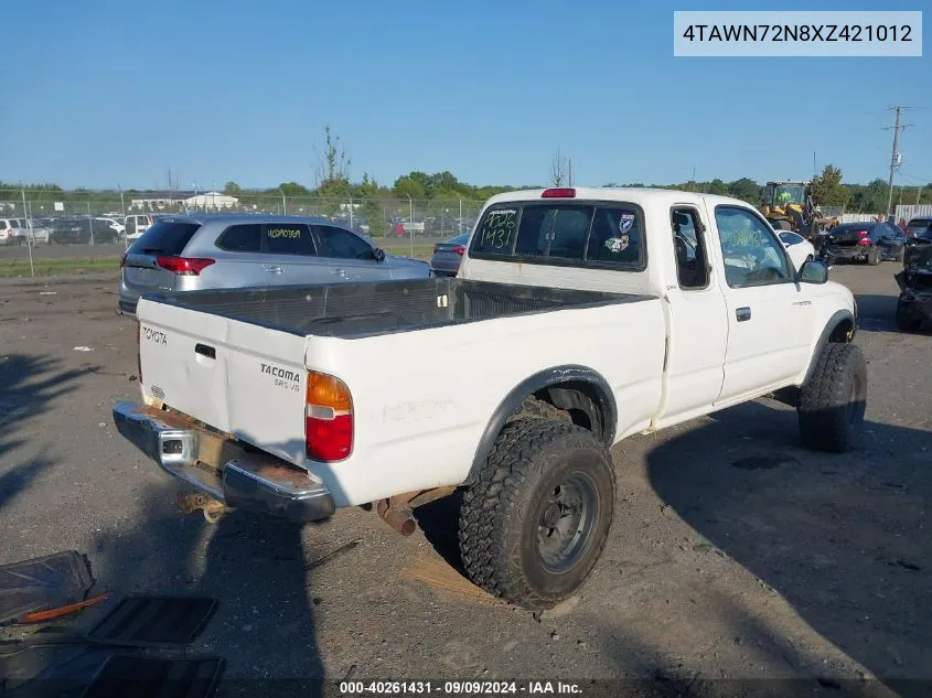 1999 Toyota Tacoma VIN: 4TAWN72N8XZ421012 Lot: 40261431