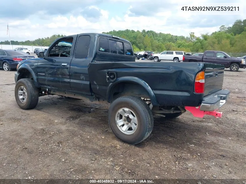 1999 Toyota Tacoma Prerunner V6 VIN: 4TASN92N9XZ539211 Lot: 40345932