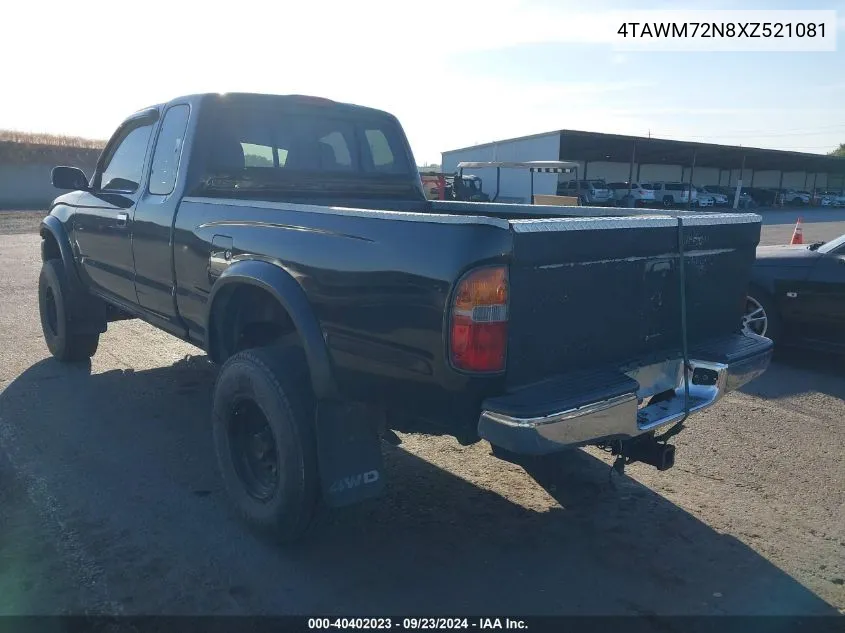 1999 Toyota Tacoma Xtracab VIN: 4TAWM72N8XZ521081 Lot: 40402023