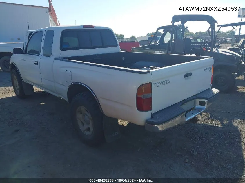 1999 Toyota Tacoma VIN: 4TAWM72NXXZ540537 Lot: 40428299