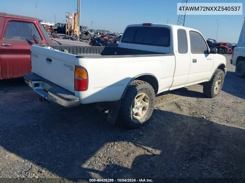 1999 Toyota Tacoma VIN: 4TAWM72NXXZ540537 Lot: 40428299